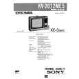 SONY KV2072E2 Service Manual cover photo