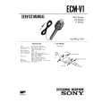SONY ECMV1 Service Manual cover photo