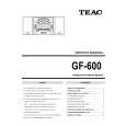 TEAC GF-600 Service Manual cover photo