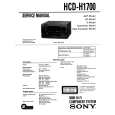 SONY HCDH1700 Service Manual cover photo