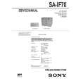 SONY SAIF70 Service Manual cover photo