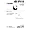SONY MDRIF540R Service Manual cover photo