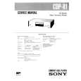 SONY CDPR1 Service Manual cover photo