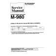 PIONEER M-980 Service Manual cover photo