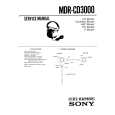 SONY MDRCD3000 Service Manual cover photo