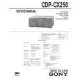 SONY CDP-CX250 Service Manual cover photo