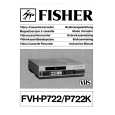 FISHER FVHP722/K Owner's Manual cover photo
