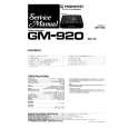 PIONEER GM920 Service Manual cover photo