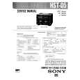 SONY HSTD5 Service Manual cover photo