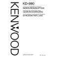 KENWOOD KD990 Owner's Manual cover photo