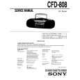 SONY CFD-808 Service Manual cover photo