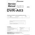 PIONEER DVR-A03/KB Service Manual cover photo