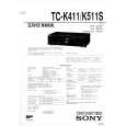 SONY TC-K411 Service Manual cover photo