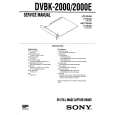 SONY DVBK2000E Service Manual cover photo