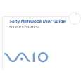 SONY PCG-SR31K VAIO Owner's Manual cover photo