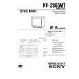 SONY KV2965MT Service Manual cover photo