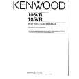 KENWOOD 105VR Owner's Manual cover photo