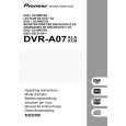 PIONEER DVRA07 Owner's Manual cover photo