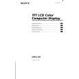 SONY CPD-L181 Owner's Manual cover photo