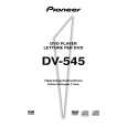 PIONEER DV-545 Owner's Manual cover photo