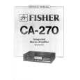 FISHER CA270 Service Manual cover photo