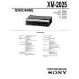 SONY XM-2025 Service Manual cover photo