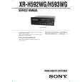 SONY XRH592WG Service Manual cover photo