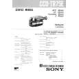 SONY CCDTR75E Service Manual cover photo