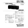 SONY CFS710L Service Manual cover photo