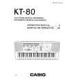 CASIO KT80 Owner's Manual cover photo
