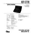 SONY ICFC770 Service Manual cover photo