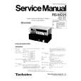 TECHNICS RSM225 Service Manual cover photo