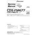 PIONEER CDX-FM673 Service Manual cover photo