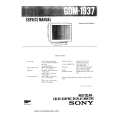 SONY GDM1937 Service Manual cover photo