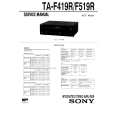 SONY TAF519R Service Manual cover photo
