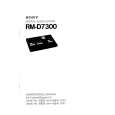 SONY RM-D7300 Service Manual cover photo