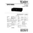 SONY TC-K311 Service Manual cover photo
