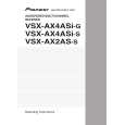 PIONEER VSX-AX4ASi-G/-S Owner's Manual cover photo