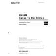 SONY XR-CA430X Owner's Manual cover photo