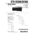 SONY STRDE998 Service Manual cover photo