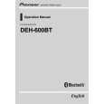 PIONEER DEH-600BT/X1P/EW5 Owner's Manual cover photo