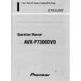 PIONEER AVX7300DVD Owner's Manual cover photo