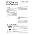 KENWOOD KT-550L Owner's Manual cover photo