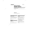 SONY SRSPC51 Owner's Manual cover photo