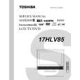 TOSHIBA 17HLV85 Service Manual cover photo