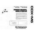 PIONEER CDXM6 Owner's Manual cover photo