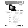 SONY KVX25TD Service Manual cover photo
