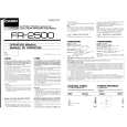 CASIO FR2500 Owner's Manual cover photo
