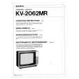 SONY KV2062MR Owner's Manual cover photo