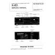 KENWOOD X-83 Service Manual cover photo